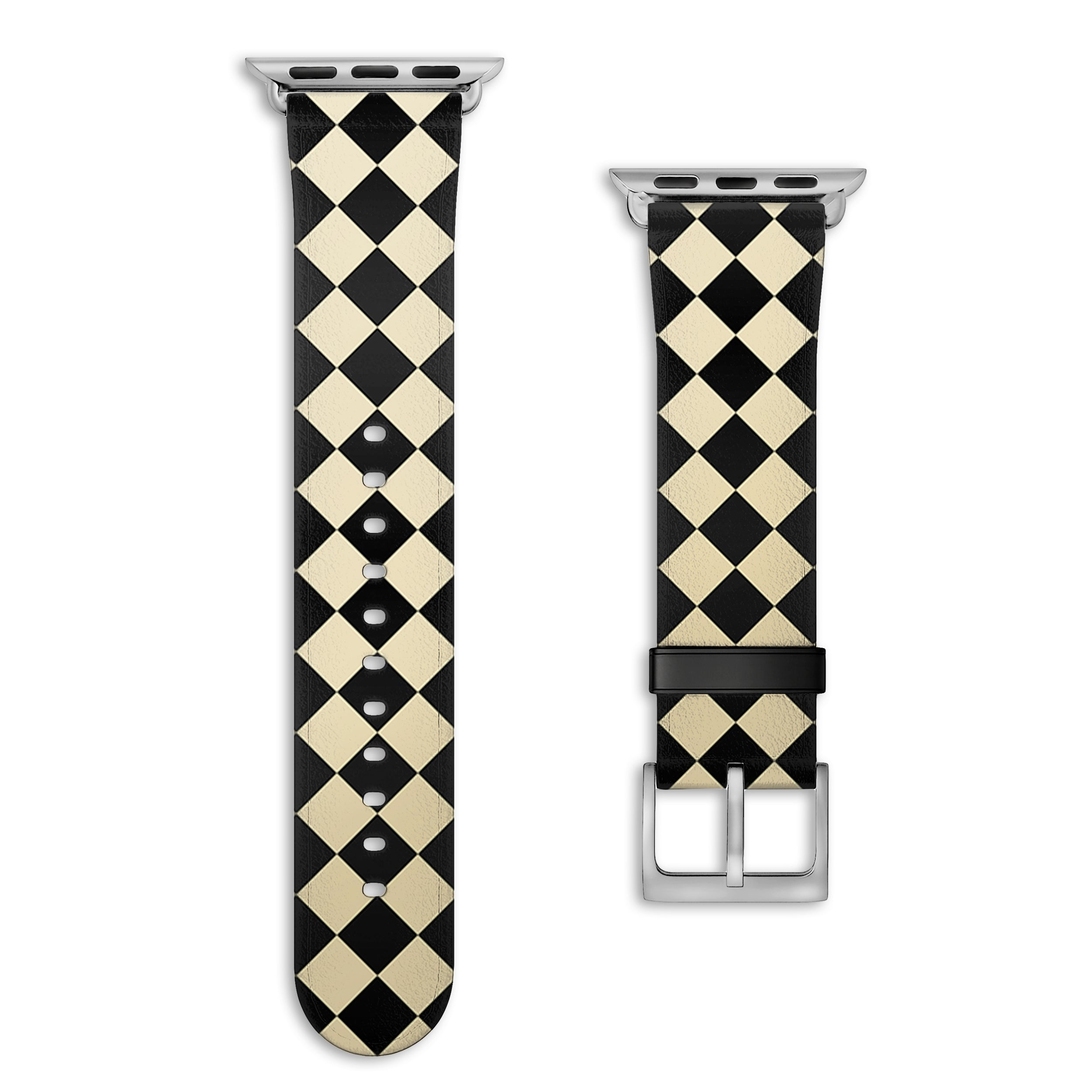 Soho - Apple Watch Armband 38-41mm & 42 (ab Serie 10) 38-41mm & 42 (ab Serie 10) Matt Silber NALIA Kunstleder Armband