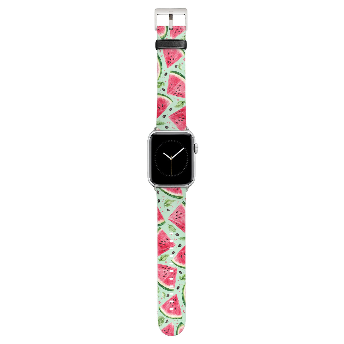 Juicy - Apple Watch Armband 38/40/41/42mm 38 40 41 42mm Matt Silber NALIA Kunstleder Armband