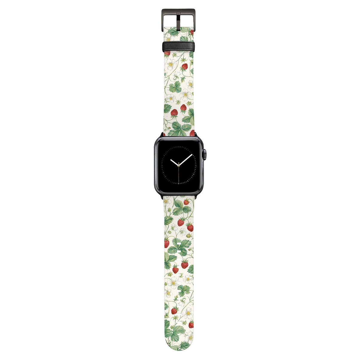 Rosie - Apple Watch Armband 38/40/41/42mm 38 40 41 42mm Matt Schwarz NALIA Kunstleder Armband