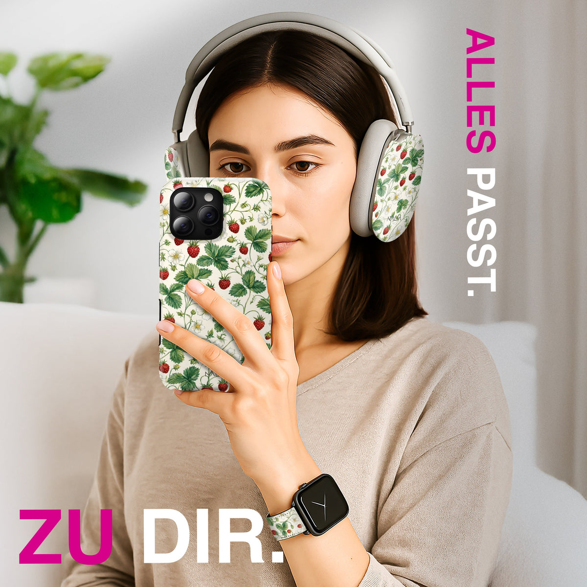 Rosie - AirPods 1 / 2 Hülle NALIA Protective Hülle