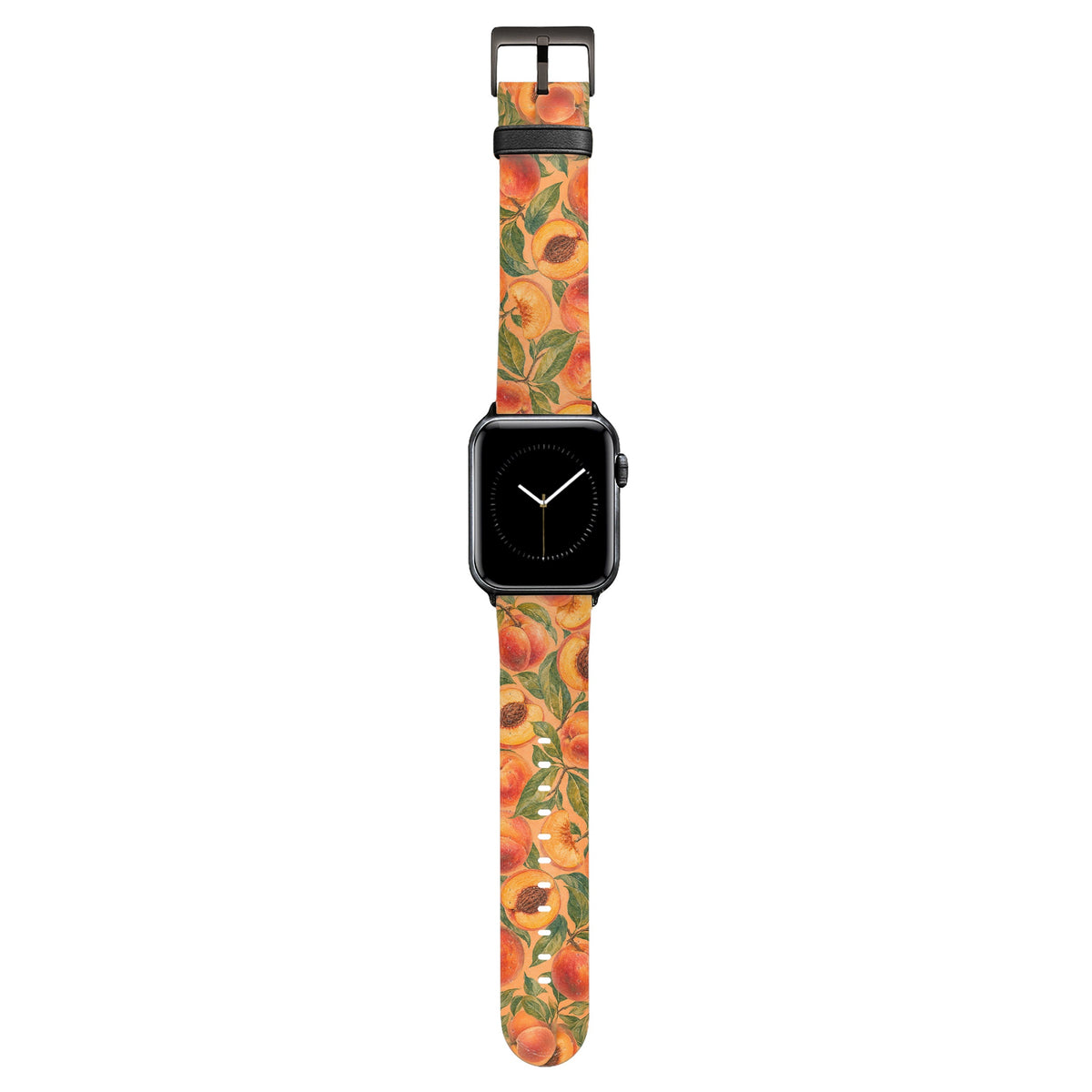 Peachy - Apple Watch Armband 38/40/41/42mm 38 40 41 42mm Matt Schwarz NALIA Kunstleder Armband
