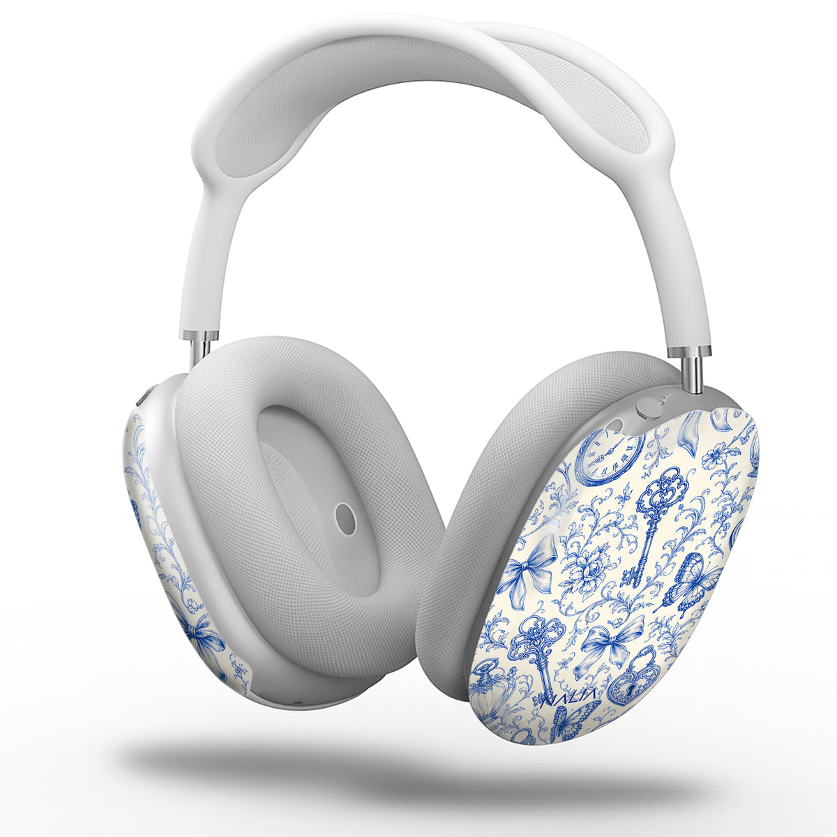 Toile AirPods Max Hülle mit Toile de Jouy, schräg