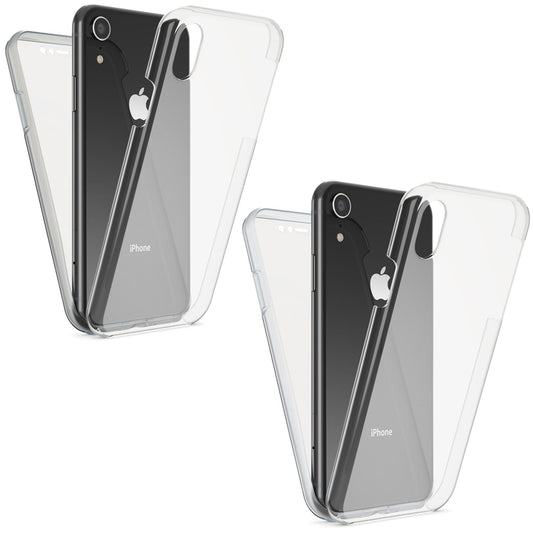 NALIA 360 Grad Handy Hülle für Apple iPhone XR, Full Cover Case Rundum Bumper