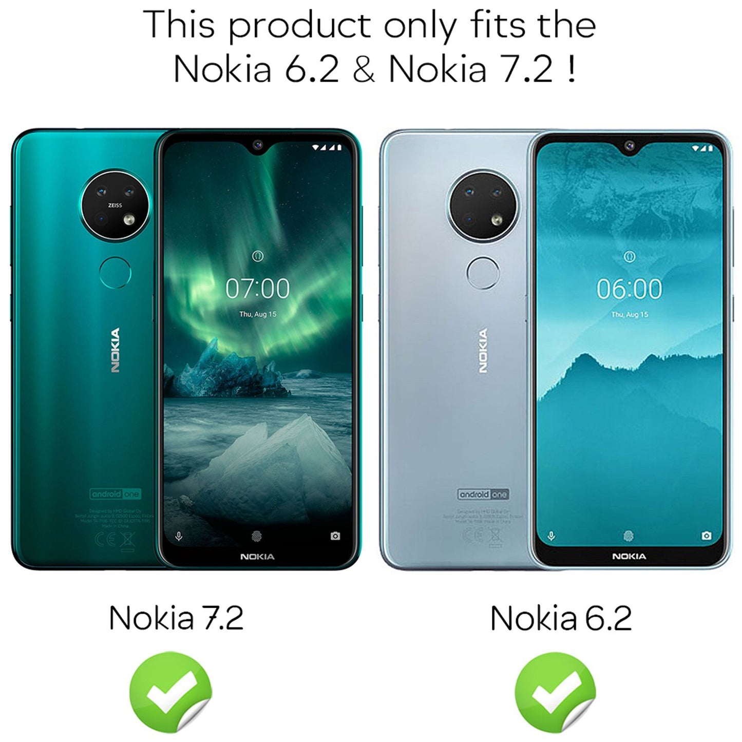 NALIA Handyhülle für Nokia 6.2 / 7.2 Hülle, Karbon Optik Stylische Handyhülle