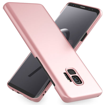 NALIA Ultra Slim Hardcase für Samsung Galaxy S9 – Anti-Fingerabdruck & 0.5mm Dünn – PUREFIT (Matt & Leicht) – Marke aus Berlin Rose Gold NALIA SlimFit Hülle