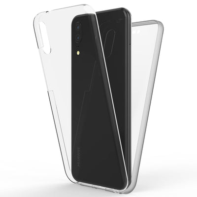 Huawei P20 Handyhülle 360° NALIA Case Cover Komplettschutz Rundum Outdoor Transparent NALIA Transparente Hülle