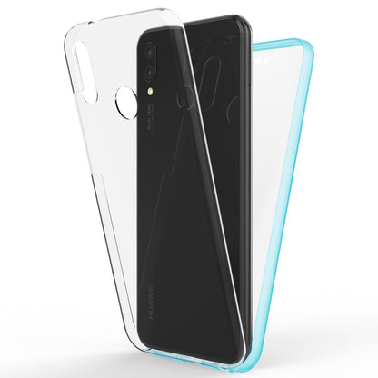 NALIA 360 Grad Handy Hülle für Huawei P20 Lite, Full Cover Case Rundum Bumper Transparent NALIA Transparente Hülle