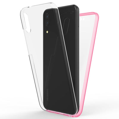 Huawei P20 Handyhülle 360° NALIA Case Cover Komplettschutz Rundum Outdoor Transparent NALIA Transparente Hülle