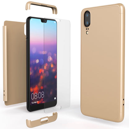 Huawei P20 Hülle 360 Grad Handyhülle mit Displayschutz von NALIA, 360° Cover Case NALIA