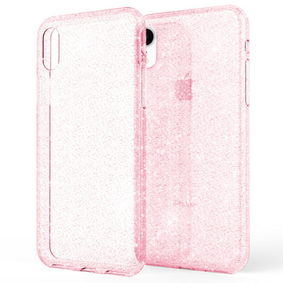 NALIA Glitzerhülle für iPhone XR – Funkelndes Silikon Case – DAZZLIN (Transparent & Stoßfest) – Marke aus Berlin Transparent NALIA Transparente Hülle