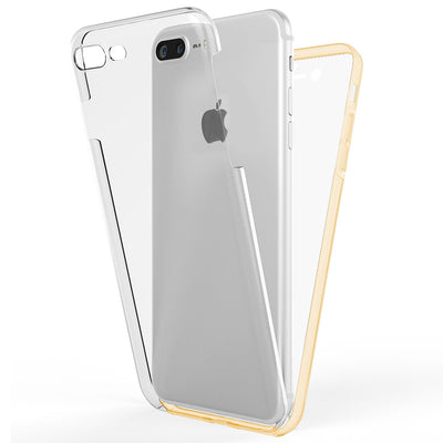 NALIA 360° Hülle für iPhone 7 Plus / 8 Plus – Vorne & Hinten Schutz – 360GUARD (Full-Body Case) – Marke aus Berlin Transparent NALIA Transparente Hülle