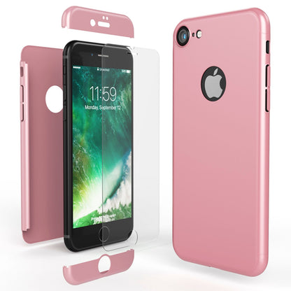 iPhone 7 Hülle 360 Grad Handyhülle mit Displayschutz von NALIA, 360° Cover Case NALIA