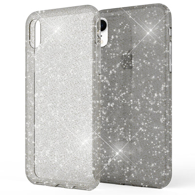 NALIA Glitzerhülle für iPhone XR – Funkelndes Silikon Case – DAZZLIN (Transparent & Stoßfest) – Marke aus Berlin Transparent NALIA Transparente Hülle
