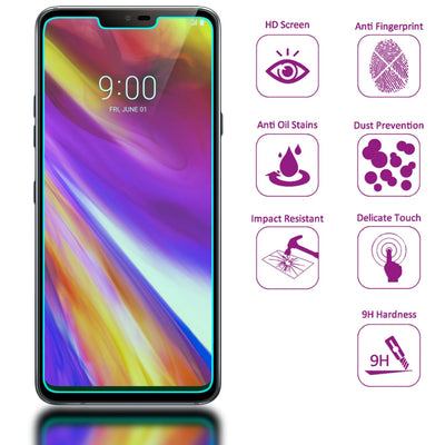 NALIA (2-Pack) Schutzglas kompatibel mit LG G7 ThinQ, 9H Cover Display Schutz Glas-Folie, Dünne Handy Schutzfolie Bildschirm-Abdeckung, Schutz-Film Screen Protector Tempered Glass - Transparent Default Title NALIA GlasSchutz
