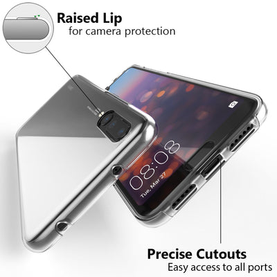 NALIA 360° Hülle für Huawei P20 Pro – Vorne & Hinten Schutz – 360GUARD (Full-Body Case) – Marke aus Berlin Transparent NALIA Transparente Hülle