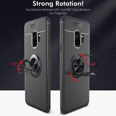 NALIA Ringhülle für Samsung Galaxy S9 – Ring-Ständer 360° & für Magnet-Halter – GRIP360 (Mattiertes Silikon Case) – Marke aus Berlin Default Title NALIA Protective Hülle