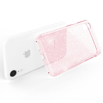 NALIA Glitzerhülle für iPhone XR – Funkelndes Silikon Case – DAZZLIN (Transparent & Stoßfest) – Marke aus Berlin Transparent NALIA Transparente Hülle