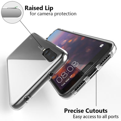 NALIA 360° Hülle für Huawei P20 Pro – Vorne & Hinten Schutz – 360GUARD (Full-Body Case) – Marke aus Berlin Transparent NALIA Transparente Hülle