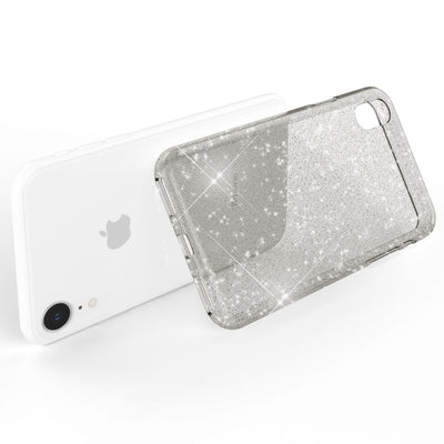 NALIA Glitzerhülle für iPhone XR – Funkelndes Silikon Case – DAZZLIN (Transparent & Stoßfest) – Marke aus Berlin Transparent NALIA Transparente Hülle