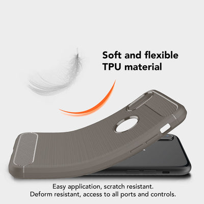NALIA Design Case kompatibel mit Apple iPhone XS Max Hülle, Karbon Optik Stylische Handyhülle Stoßfeste Silikon Schutzhülle, Dünne Handy-Tasche Phone Cover Bumper Soft Skin Robust Schwarz NALIA Protective Hülle