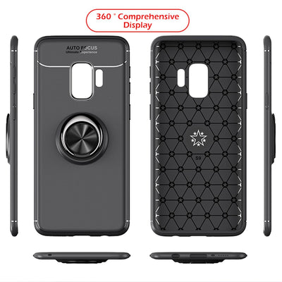 NALIA Ringhülle für Samsung Galaxy S9 – Ring-Ständer 360° & für Magnet-Halter – GRIP360 (Mattiertes Silikon Case) – Marke aus Berlin Default Title NALIA Protective Hülle