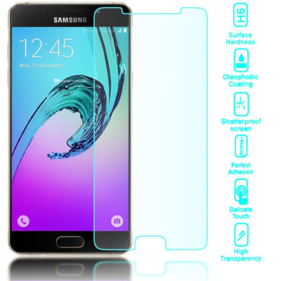 NALIA Schutzglas kompatibel mit Samsung Galaxy A3 2016, 9H Glas-Schutzfolie Display-Abdeckung Hüllen-Kompatibel, Handy-Folie Schutz-Film Glasfolie, HD Screen Protector Tempered Glass - Transparent NALIA GlasSchutz