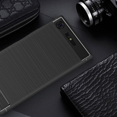 NALIA Silikonhülle für Sony Xperia XZ1 – Rutschfest & Matt – VORTEX (Gebürstete Optik & Carbon Design) – Marke aus Berlin Default Title NALIA Protective Hülle