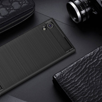 NALIA Silikonhülle für Sony Xperia XA1 – Rutschfest & Matt – VORTEX (Gebürstete Optik & Carbon Design) – Marke aus Berlin Default Title NALIA Protective Hülle