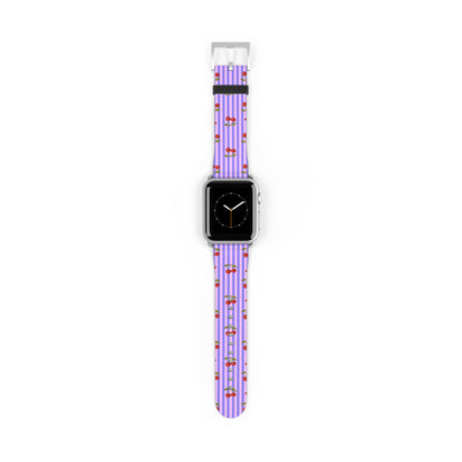 Cherie - Apple Watch Armband 38-41mm & 42 (ab Serie 10) 38 - 41 mm Silver Matte Printify Accessories