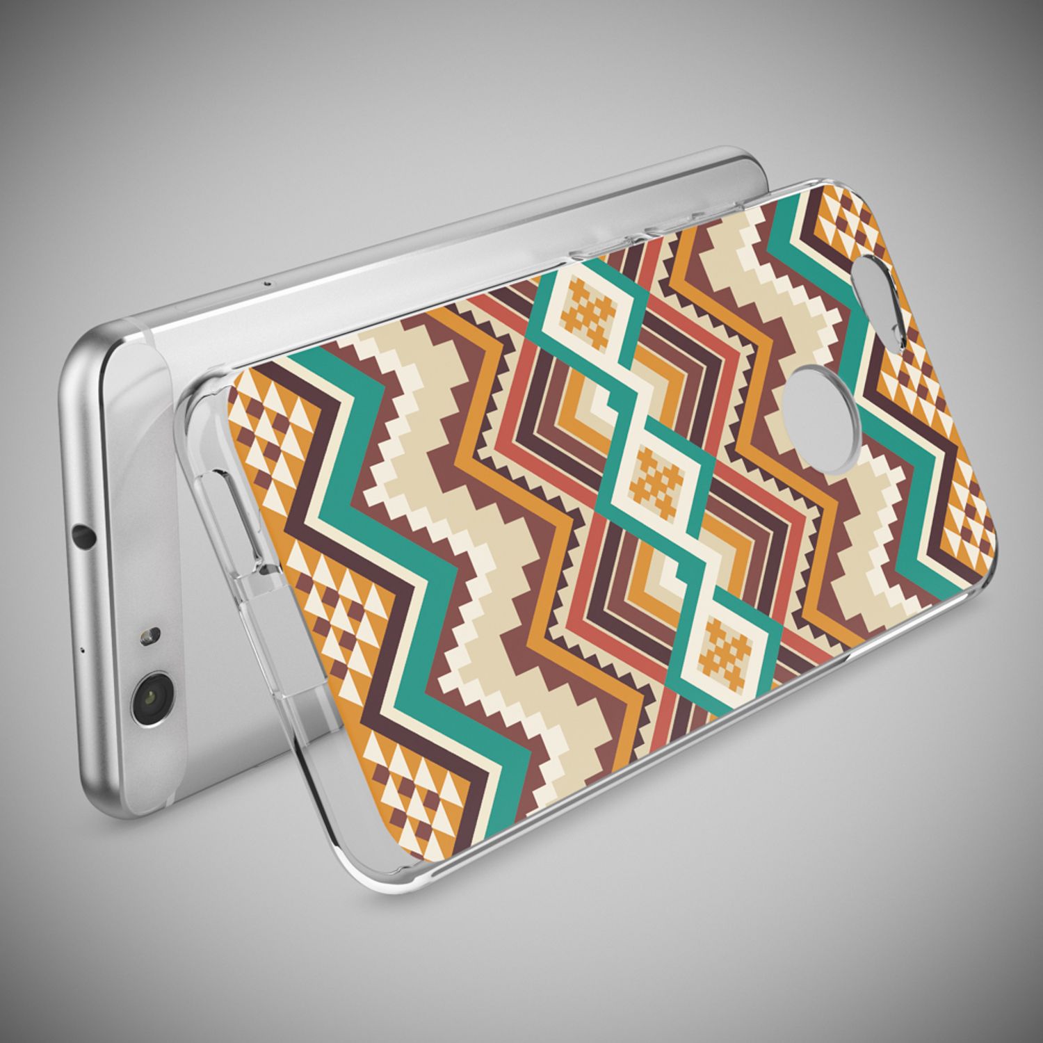 Huawei Nova Handy Hülle von NALIA, Silikon Motiv Case Cover Muster TPU Schutz Indian Pattern NALIA