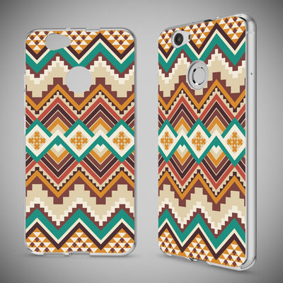 NALIA Handyhülle kompatibel mit Huawei Nova, Slim Silikon Motiv Case Cover Hülle Crystal Schutzhülle Dünn Durchsichtig, Etui Handy-Tasche Back-Cover Smart-Phone Bumper Indian Pattern NALIA Protective Hülle