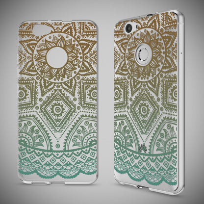 Huawei Nova Handy Hülle von NALIA, Silikon Motiv Case Cover Muster TPU Schutz Mandala Türkis Grün NALIA