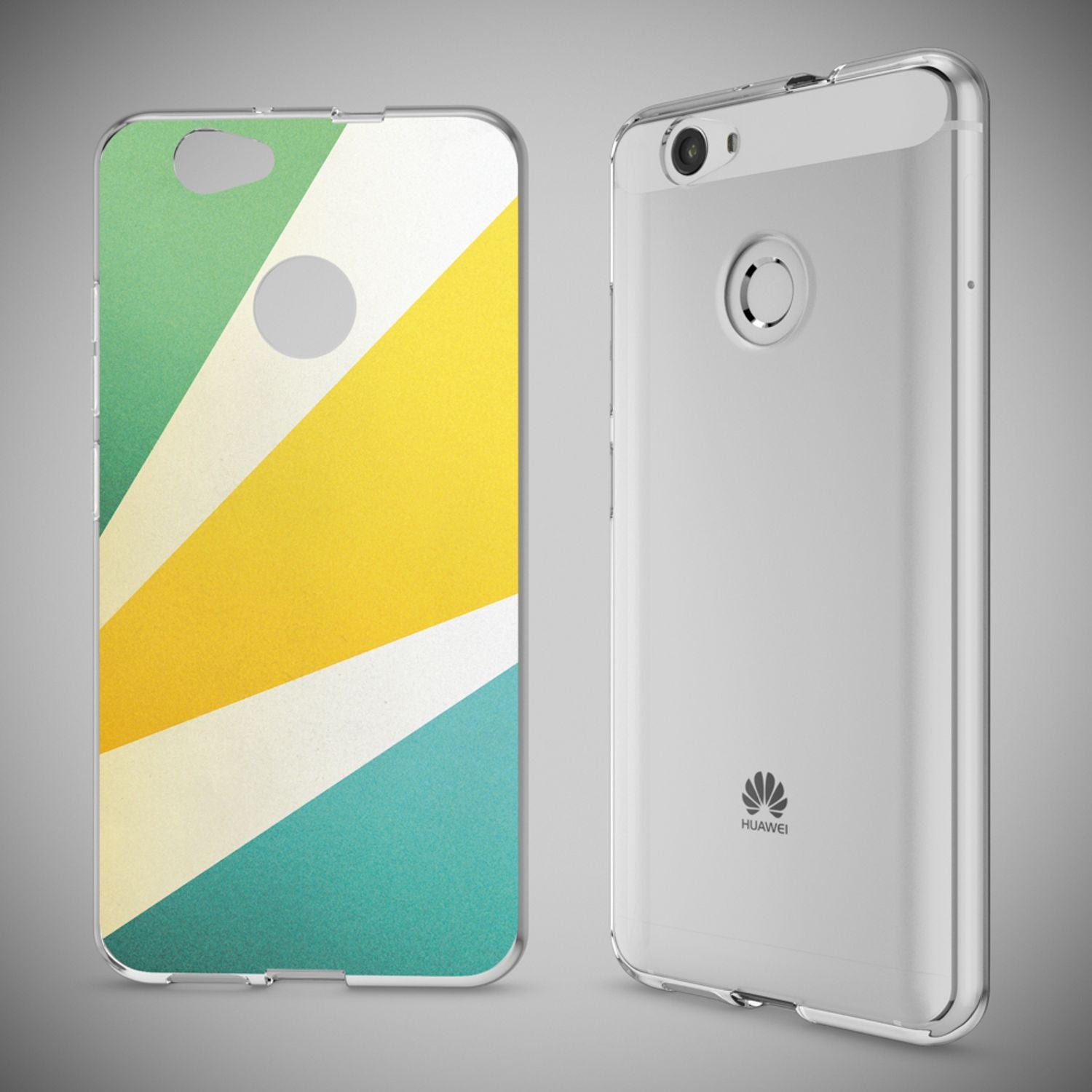 Huawei Nova Handy Hülle von NALIA, Silikon Motiv Case Cover Muster TPU Schutz Mandala Türkis Grün NALIA