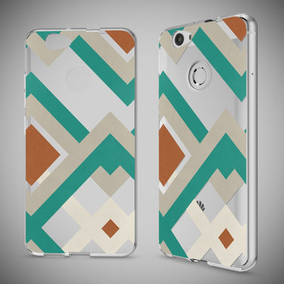 NALIA Handyhülle kompatibel mit Huawei Nova, Slim Silikon Motiv Case Cover Hülle Crystal Schutzhülle Dünn Durchsichtig, Etui Handy-Tasche Back-Cover Smart-Phone Bumper Retro Lines NALIA Protective Hülle