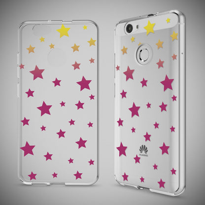 Huawei Nova Handy Hülle von NALIA, Silikon Motiv Case Cover Muster TPU Schutz Stars NALIA