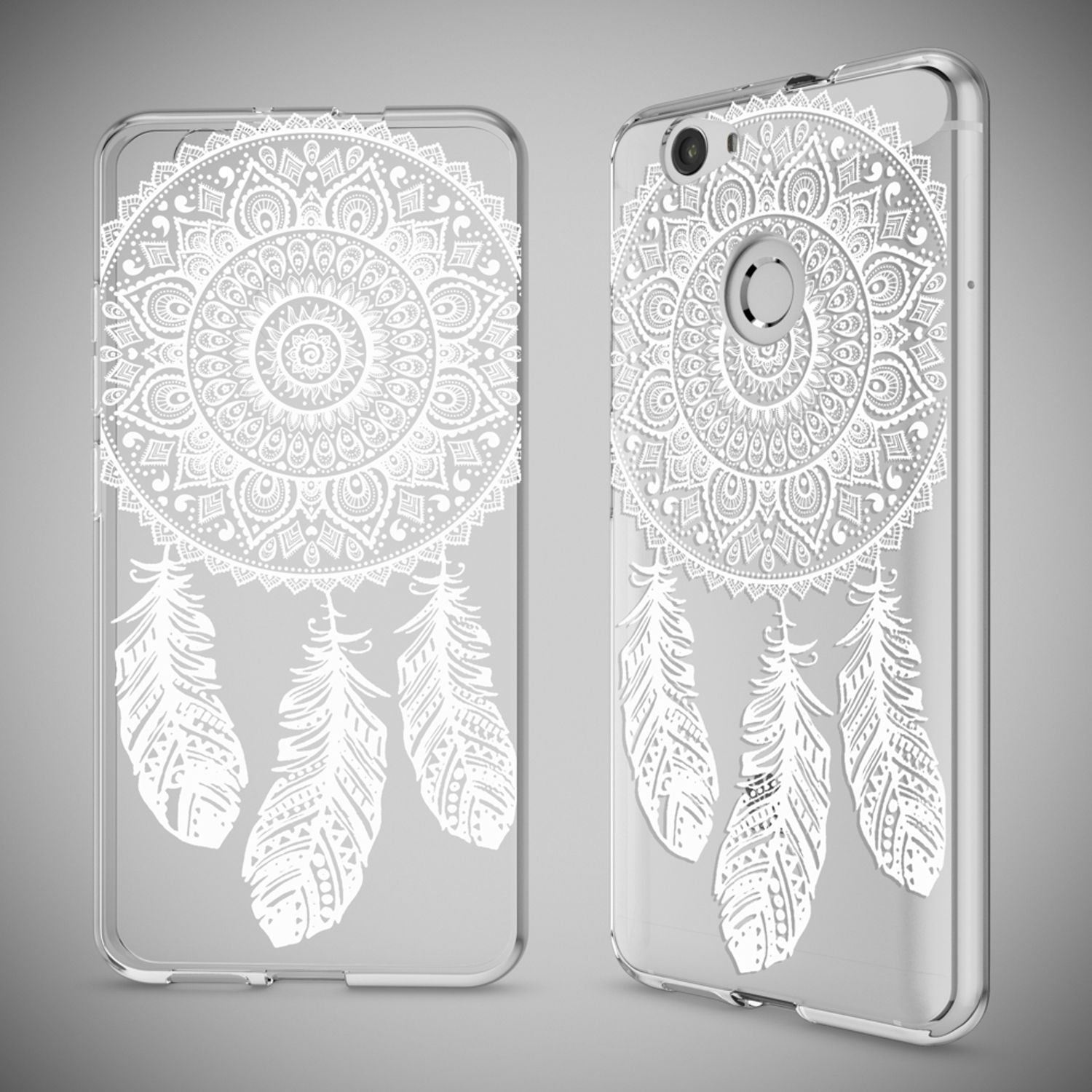 Huawei Nova Handy Hülle von NALIA, Silikon Motiv Case Cover Muster TPU Schutz Dreamcatcher NALIA