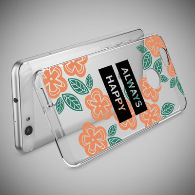 NALIA Handyhülle kompatibel mit Huawei Nova, Slim Silikon Motiv Case Cover Hülle Crystal Schutzhülle Dünn Durchsichtig, Etui Handy-Tasche Back-Cover Smart-Phone Bumper Always Happy NALIA Protective Hülle