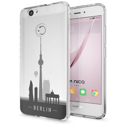 NALIA Handyhülle kompatibel mit Huawei Nova, Slim Silikon Motiv Case Cover Hülle Crystal Schutzhülle Dünn Durchsichtig, Etui Handy-Tasche Back-Cover Smart-Phone Bumper Always Happy NALIA Protective Hülle