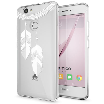 NALIA Handyhülle kompatibel mit Huawei Nova, Slim Silikon Motiv Case Cover Hülle Crystal Schutzhülle Dünn Durchsichtig, Etui Handy-Tasche Back-Cover Smart-Phone Bumper Butterfly Princess NALIA Protective Hülle