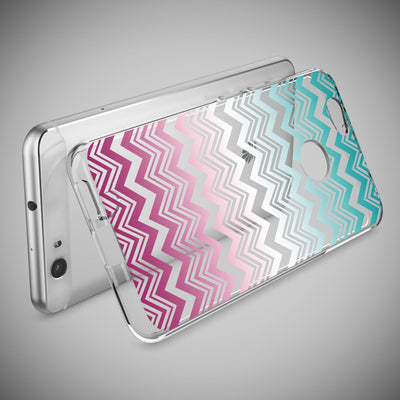 NALIA Handyhülle kompatibel mit Huawei Nova, Slim Silikon Motiv Case Cover Hülle Crystal Schutzhülle Dünn Durchsichtig, Etui Handy-Tasche Back-Cover Smart-Phone Bumper Colorful Lines NALIA Protective Hülle