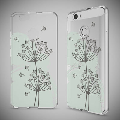 NALIA Handyhülle kompatibel mit Huawei Nova, Slim Silikon Motiv Case Cover Hülle Crystal Schutzhülle Dünn Durchsichtig, Etui Handy-Tasche Back-Cover Smart-Phone Bumper Dandelion Blau NALIA Protective Hülle