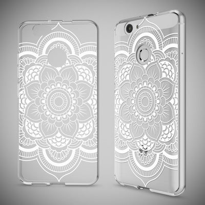 NALIA Handyhülle kompatibel mit Huawei Nova, Slim Silikon Motiv Case Cover Hülle Crystal Schutzhülle Dünn Durchsichtig, Etui Handy-Tasche Back-Cover Smart-Phone Bumper Pattern Flowers NALIA Protective Hülle