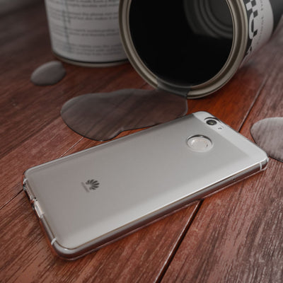 NALIA Handyhülle kompatibel mit Huawei Nova, Ultra-Slim Silikon Case Back-Cover Hülle Dünn Crystal Schutzhülle, Etui Handy-Tasche Schale Bumper Soft TPU Smart-Phone Gummi Hülle - Transparent Grau
