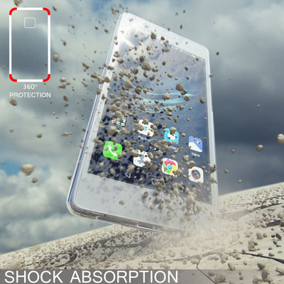 NALIA 360 Grad Handyhülle kompatibel mit Huawei P9 Lite 2016, Full Cover Vorne Hinten Rundum Doppel-Schutz Hülle Dünnes Ganzkörper Case Handy-Tasche Transparenter Displayschutz Rückseite - Gold Default Title NALIA Protective Hülle