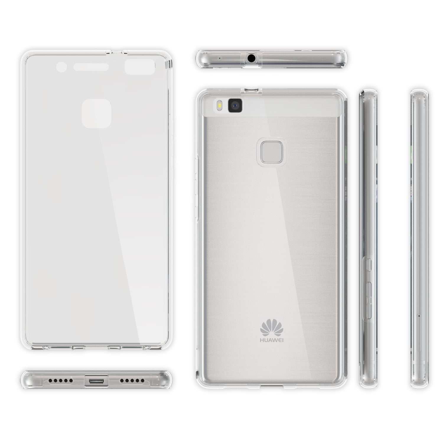 Huawei P9 Lite 2016 Hülle 360° Handyhülle von NALIA, Silikon Full Cover Schutz Default Title NALIA