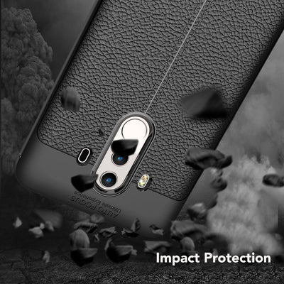 NALIA Leder-Look Hülle kompatibel mit Huawei Mate 10 Pro, Ultra-Slim Silikon Handyhülle Case Cover, Dünne Smartphone Schutzhülle, Etui Handy-Tasche Backcover Bumper, TPU Gummihülle - Schwarz Default Title NALIA Protective Hülle
