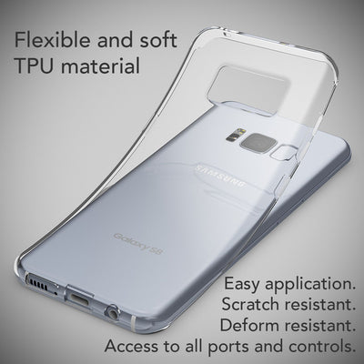 NALIA Handyhülle kompatibel mit Samsung Galaxy S8 Plus, Motiv Design Slim Silikon Case Cover, Crystal Schutzhülle Handy-Tasche Dünn, Muster Backcover Smart-Phone Hülle Berlin Skyline NALIA Protective Hülle