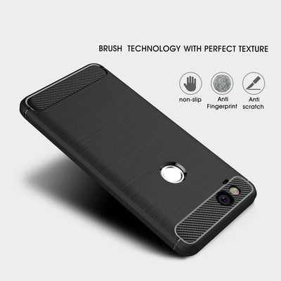 NALIA Silikonhülle für Google Pixel 2 – Rutschfest & Matt – VORTEX (Gebürstete Optik & Carbon Design) – Marke aus Berlin Default Title NALIA Protective Hülle