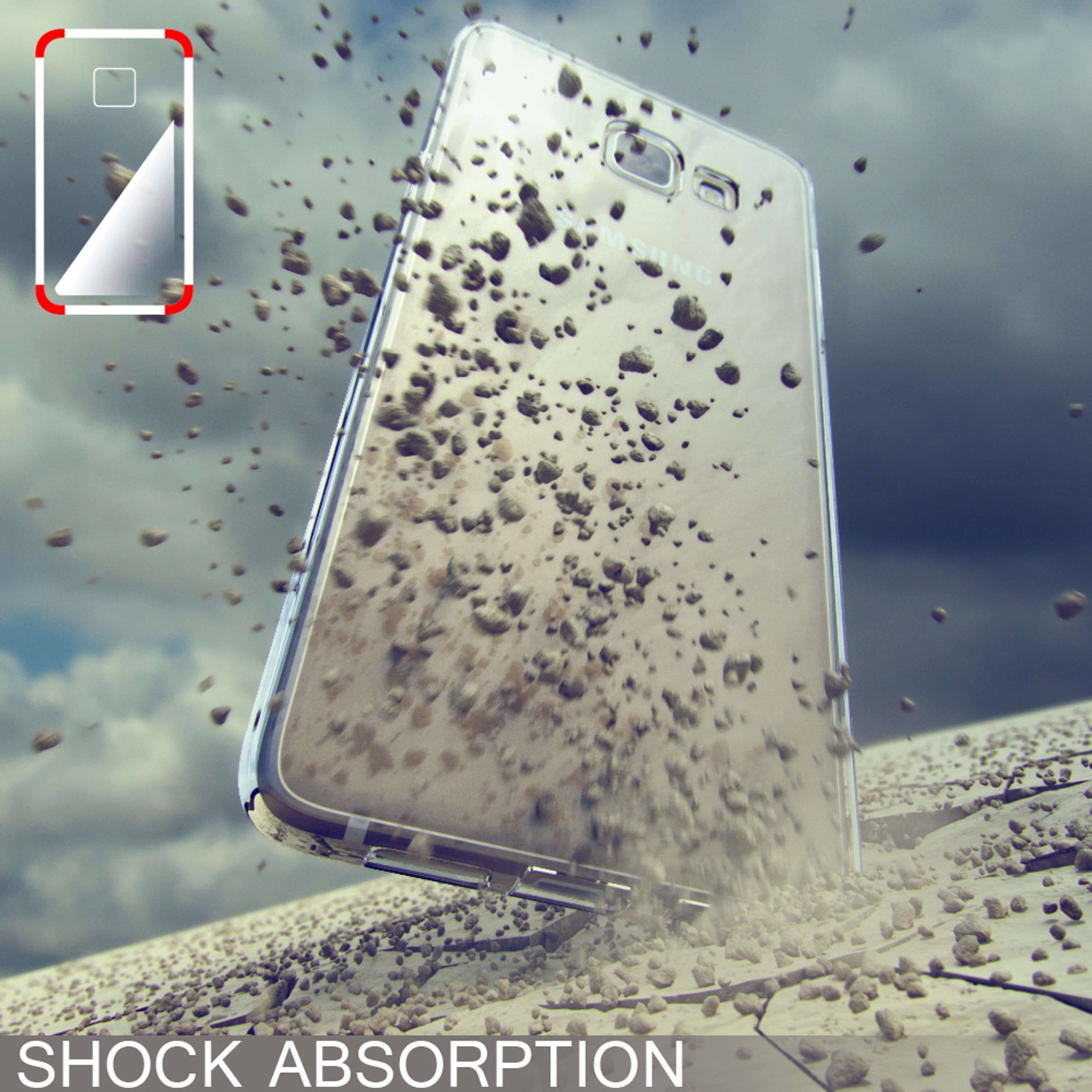 NALIA Transparente Silikonhülle Samsung Galaxy A5 2016 Case Anti-Gelb stoßfest NALIA