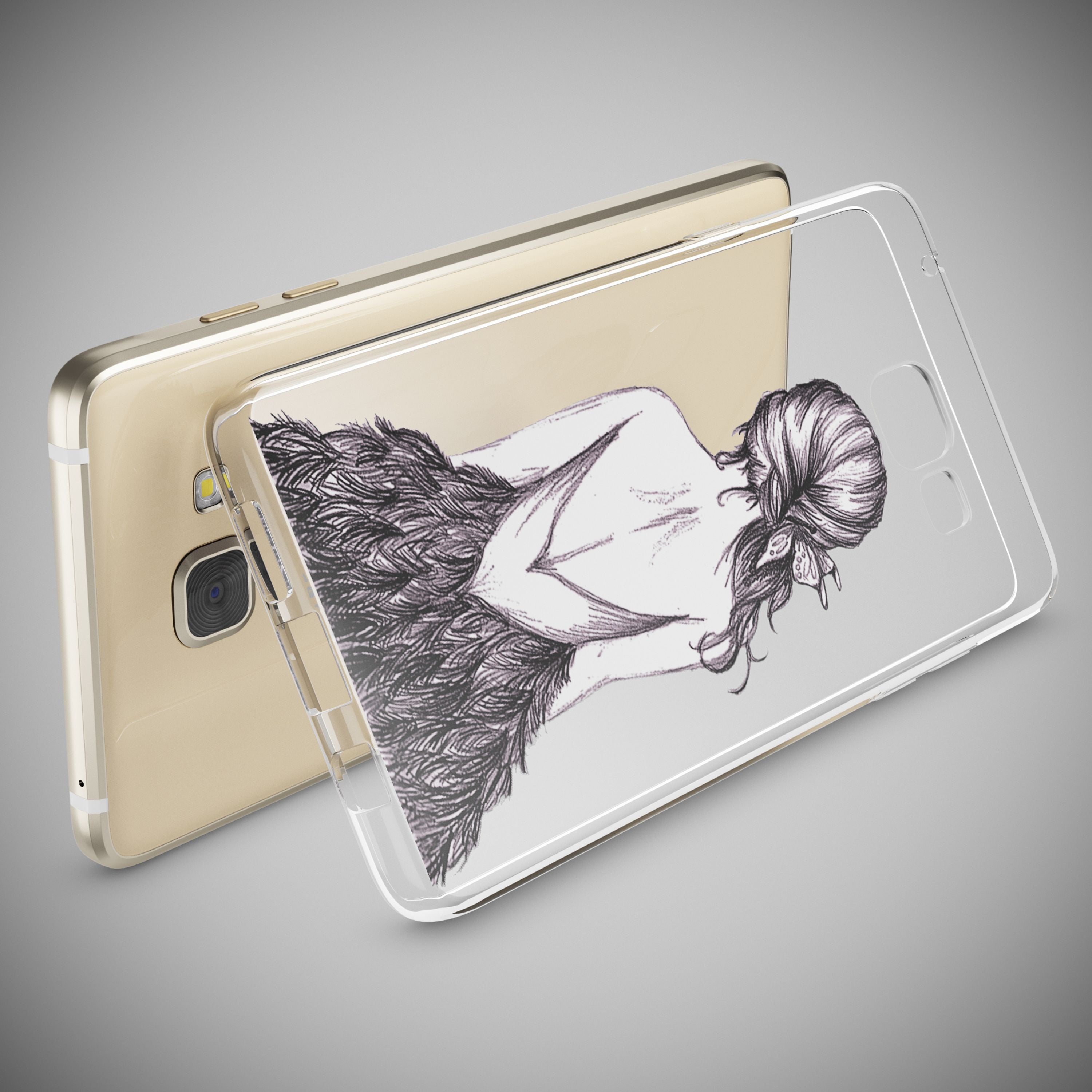 NALIA Transparente Silikonhülle Samsung Galaxy A5 2016 Case Anti-Gelb stoßfest NALIA